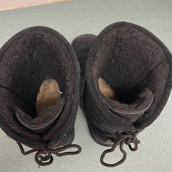 BearPaw 🐾 Elizabeth Suede Boot Women’s 8 Black - Picture 8 of 11